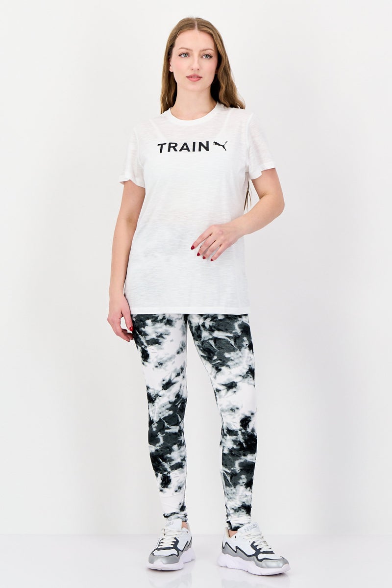 PUMA Women Sportswear Fit Brand Logo Training T-Shirt, White - Image 3